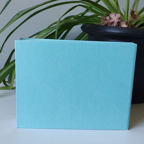 Brand New Palm Tree Light Blue‎ With White Pages Hardcover Guest Book - Picture 5 of 9